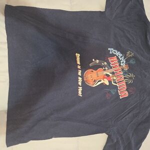 Tommy Bahama Mens Dark Grey New Year's Panel Shirt